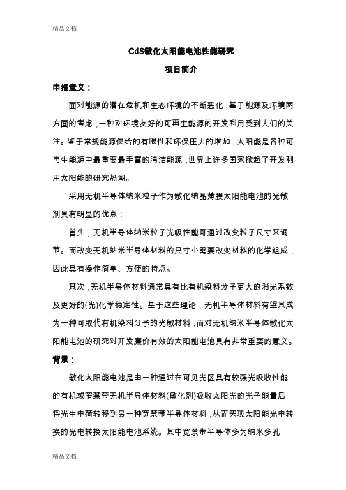 (整理)太阳能电池性能研究项目简介.