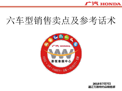 车型卖点话术