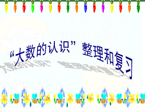 人教版四年级数学上册总复习(数与代数)ppt课件