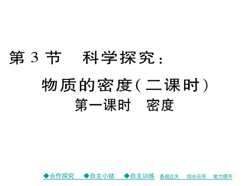 八年级物理全册 第5章 质量与密度 第3节 科学探究 物