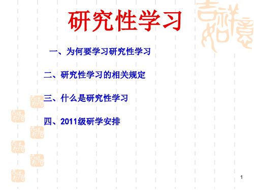 走进研究性学习PPT精选文档