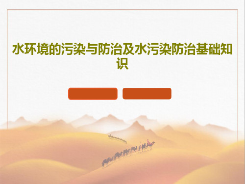 水环境的污染与防治及水污染防治基础知识共42页文档