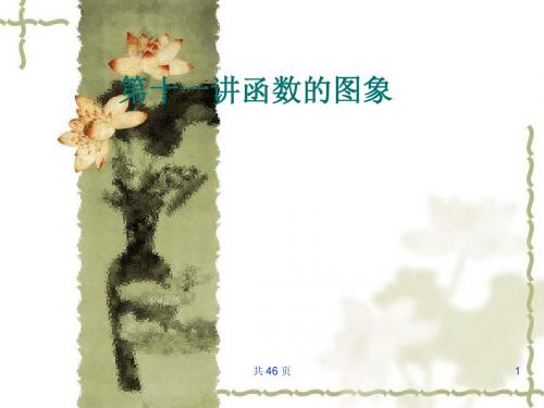 2012届高考数学(文)一轮复习课件：函数的图像(人教A版)