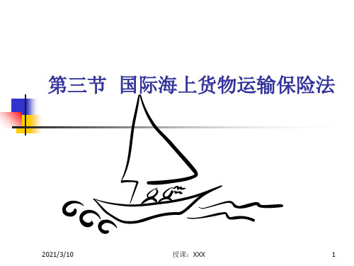 法大国际经济法运输保险PPT参考课件
