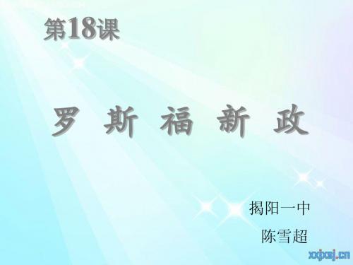 罗斯福新政