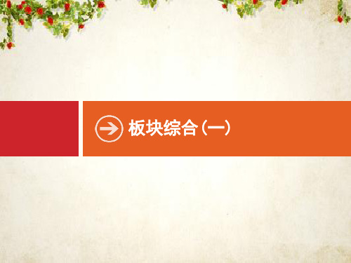 2020年高考历史二轮复习课件：板块综合(一) 