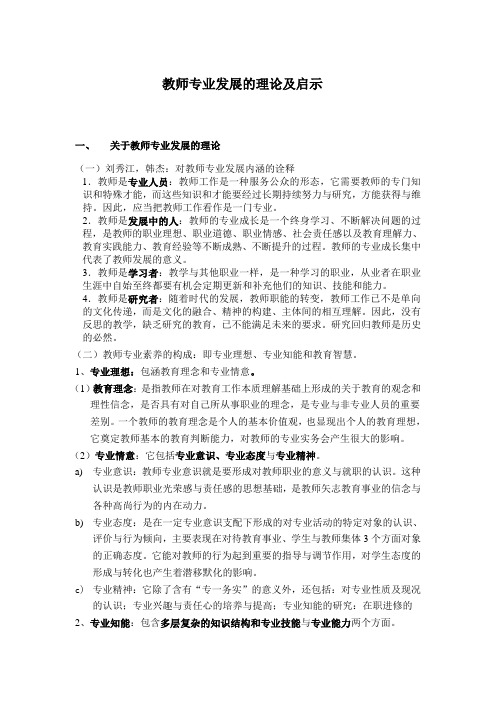 教师专业发展作业