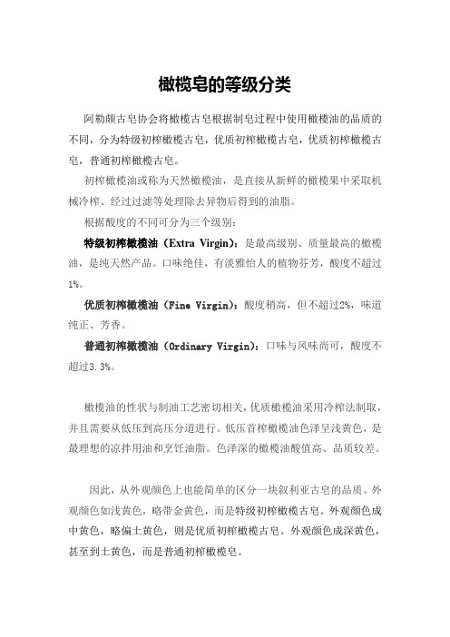 叙利亚古皂的评级