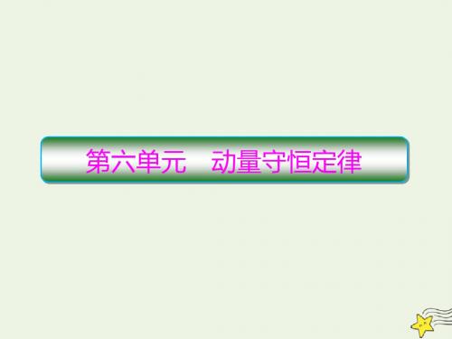 2020高考物理一轮复习6.1动量和动量定理课件新人教版
