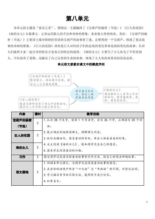四年级语文下25 宝葫芦的秘密(节选)【教案】