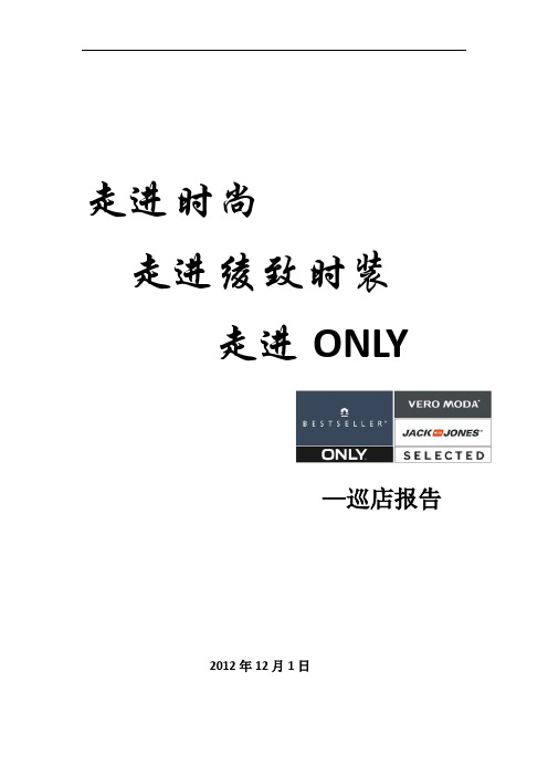 绫致二面巡店报告参考
