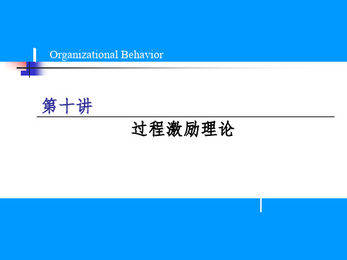 【课件】10过程型激励理论PPT