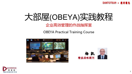 30 大部屋实践教程-OBEYA