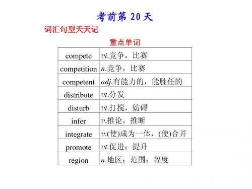 2013年高考英语考前30天特训课件(第二十课时)