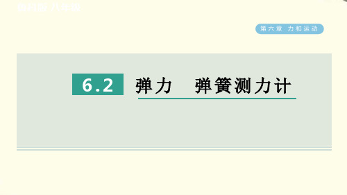 6.2弹力 弹簧测力计 春学期八年级物理下册课件鲁科五四版