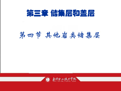 第四节 其他岩类储集层