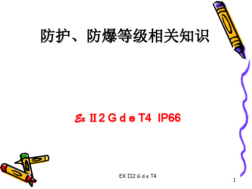 防爆等级E Ⅱ G d e T 
