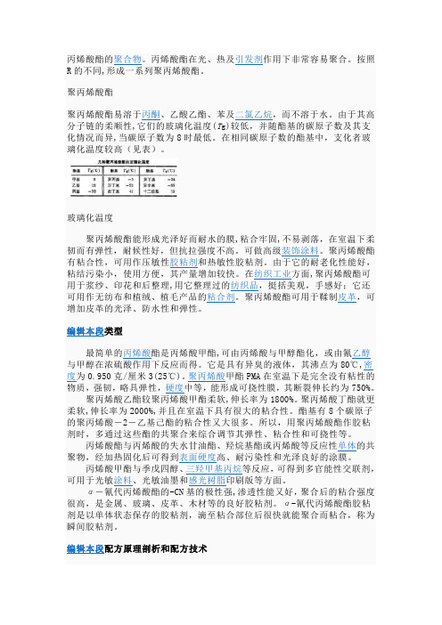 聚丙烯酸酯