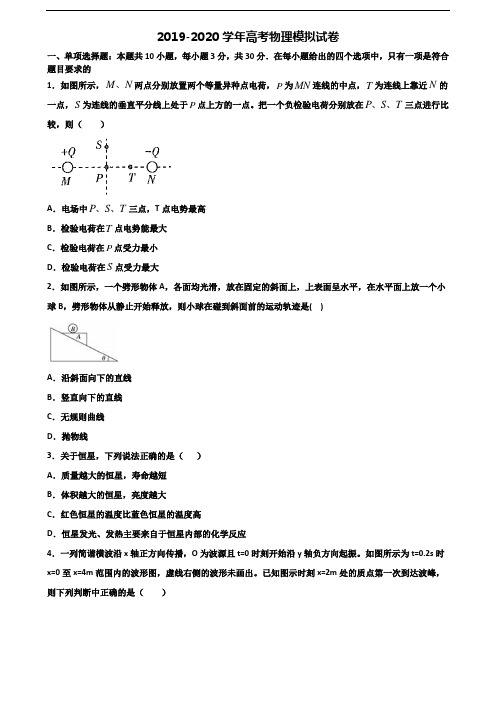 2020常州市名校高考物理统考试题
