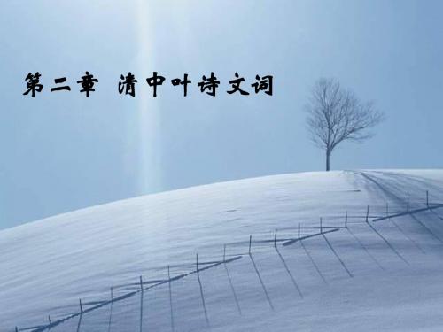 最新-中国古代文学 清代文学-PPT文档资料