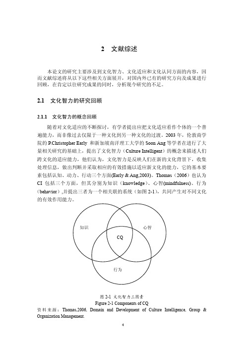文化智力对文化适应及文化认同的作用机制研究_2文献综述_14_27