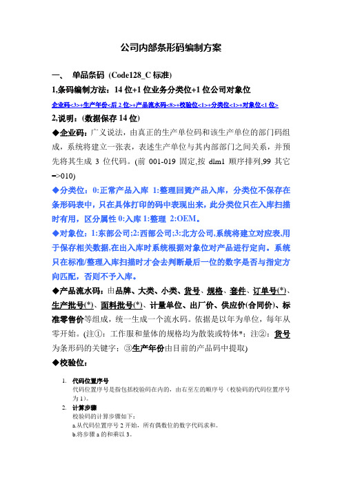 国标条形码编制方案