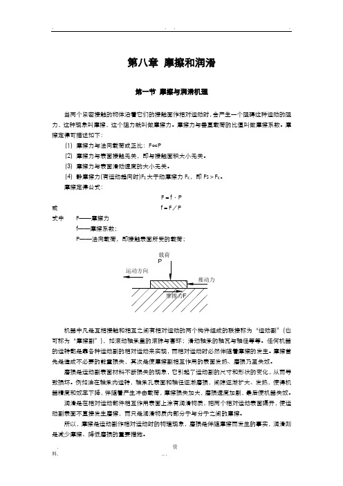 摩擦及润滑基础知识