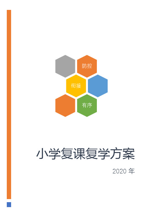 小学2020年复课复学开学方案