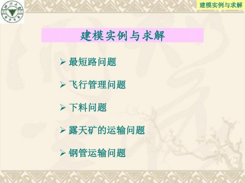 数学建模竞赛中的部分优化问题.