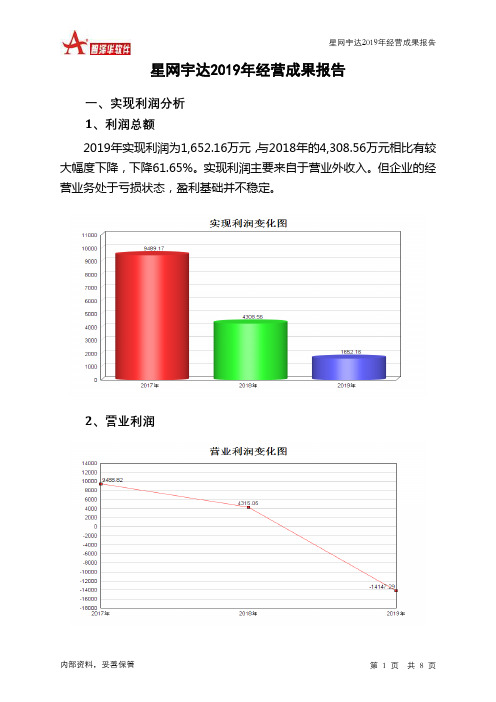 星网宇达2019年经营成果报告