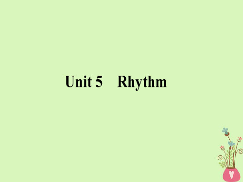 2019版高考英语复习Unit5Rhythm课件北师大版必修2