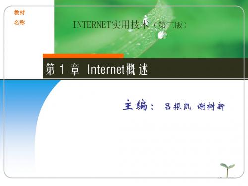 第1章 Internet概述