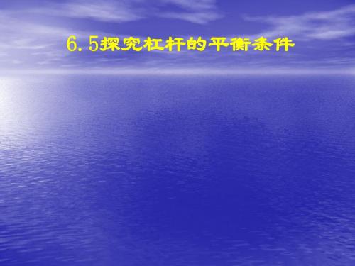 初中物理《探究杠杆的平衡条件》(共24张)ppt3