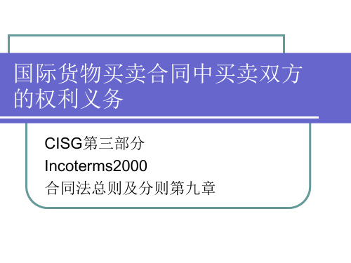 国际货物买卖合同中买卖双方权利义务-.ppt
