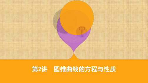 2020届高考数学(文)课标版二轮课件：专题五第2讲 圆锥曲线的方程与性质