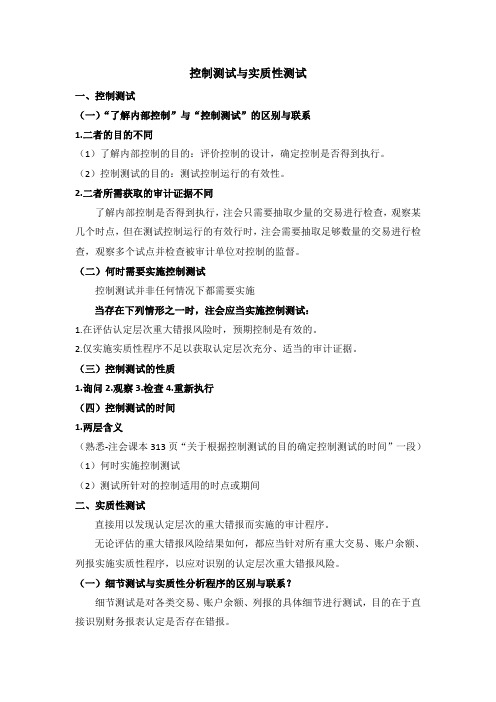 审计内容归纳