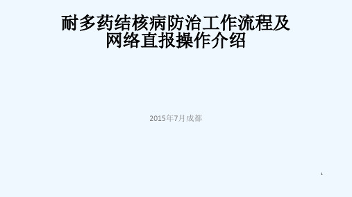耐多药结核病防治工作流程