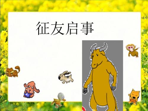 (课堂教学课件1)征友启事