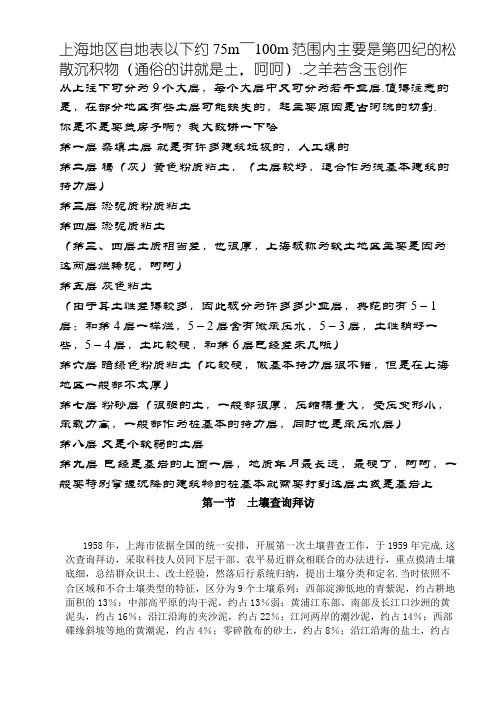上海土壤分布