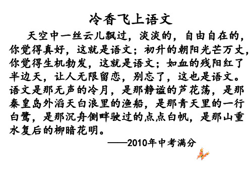 文从字顺,文采斐然-作文语言升格训练
