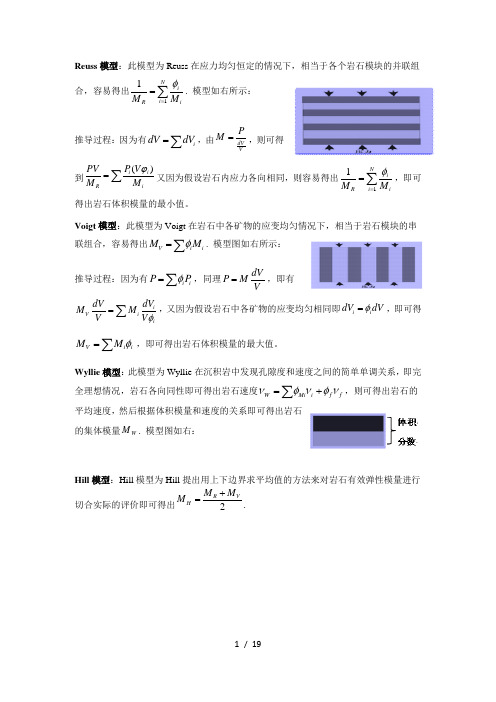 岩石物理方程解释