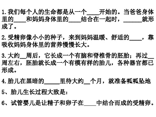 六年级下册科学课件-1.3人的一生青岛版(共17张PPT)