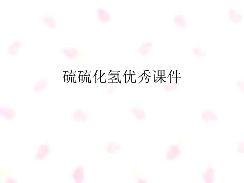 硫硫化氢优秀课件