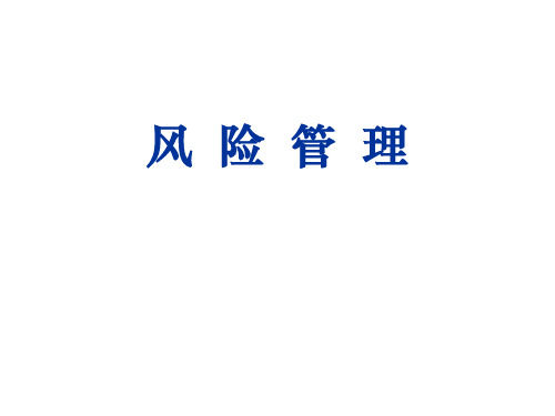 风险管理培训教材(PPT 81页)