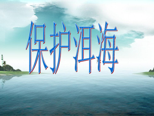 保护洱海