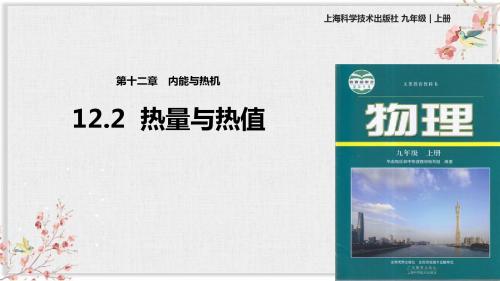 沪粤版九年级物理上册PPT课件《热量与热值》