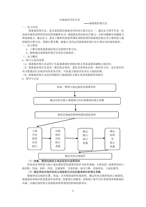 实习十一(1).基准地价修正法