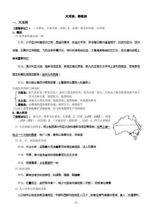 2011年高考地理世界地理部分必背考点复习3