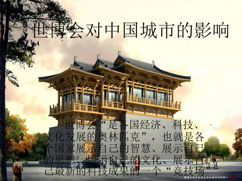 世博会对中国城市的影响