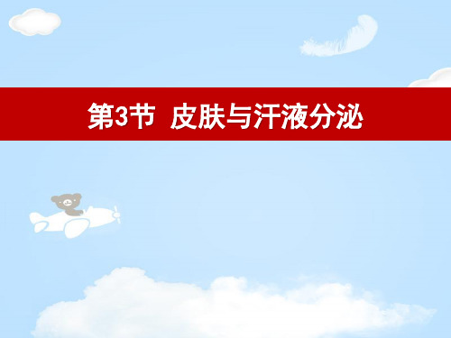 《皮肤与汗液分泌》PPT下载【优质课件】